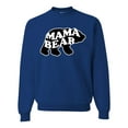 thumbnail image 2 of Wild Bobby, Mama Bear Animal Design, Animal Lover, Unisex Crewneck Graphic Sweatshirt, Royal, Large, 2 of 4