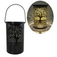 thumbnail image 2 of Kavoc LED Solar Lantern Light Wrought Iron Hollow Tree Projection Lamp Yard Decor, 2 of 9
