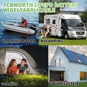 12V 135Ah LiFePO4 Lithium Battery Bluetooth,Group 31 Batteries for RV,Solar,Marine,Camping,Built in Smart 100A BMS,TCBWORTH Deep Cycles,Low Temp Cut off