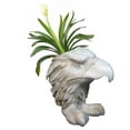 thumbnail image 3 of Homestyles Antique White American Eagle Mascot Muggly Animal Statue Humorous Planter Pot, 3 of 4