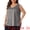 Grey, variant on DARING DIVA Women's Plus Casual Silk Satin Tank Top V Neck Cami Blouse 1X Black