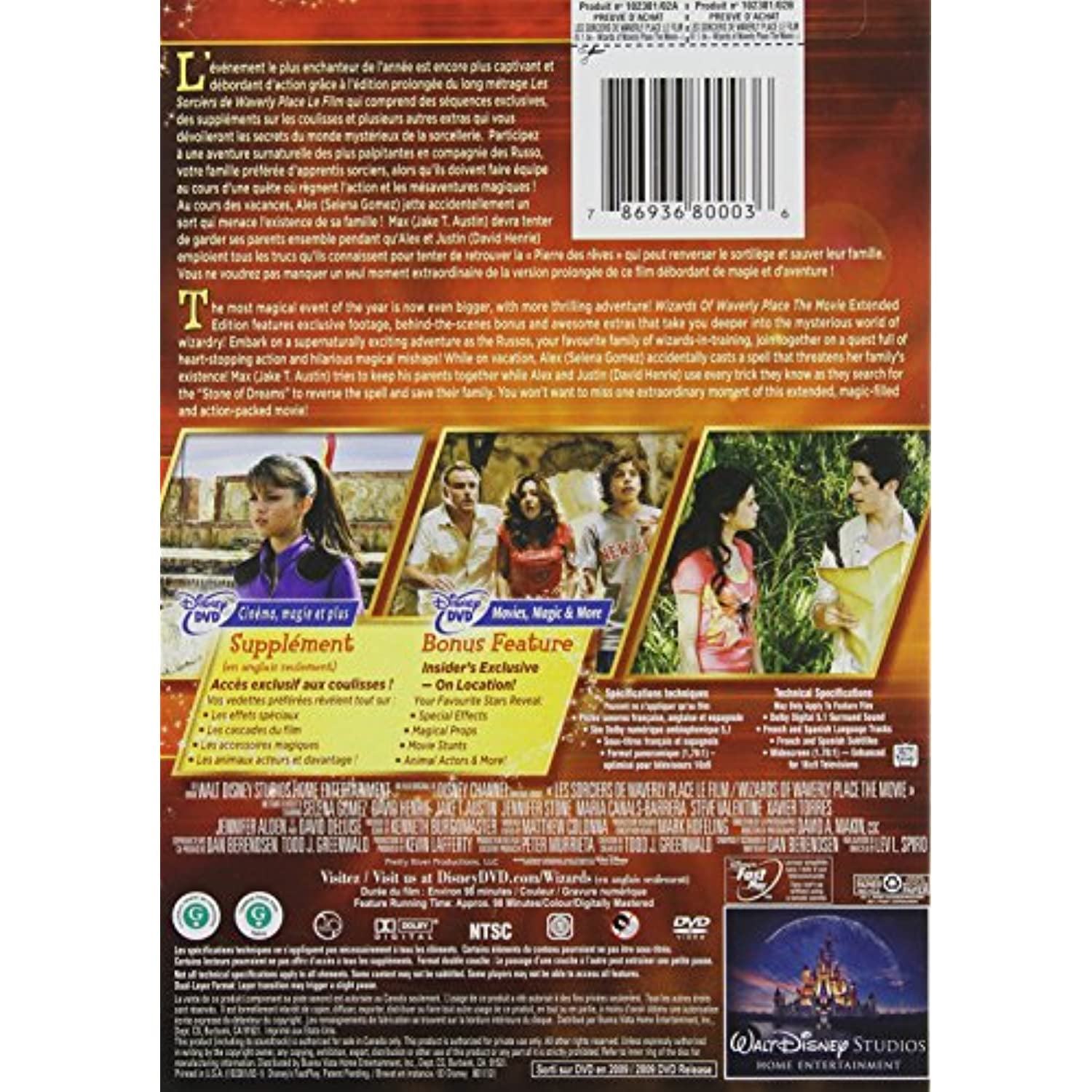 Wizards Of Waverly Place The Movie Extended Edition Bilingual Walmart Canada