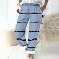 thumbnail image 2 of Timegard Womens Plus Size Pants Striped Straight Leg Elastic Waist Lounge Pants with Pockets Fall Travel, 2 of 5