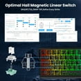 thumbnail image 2 of ATTACK SHARK X68 HE Rapid Trigger Keyboard Magnetic Switch with C01PRO Coiled Cable, 60% Wired 8KHz Magnetic Keyboard With 0.01mm RT Accuracy, Support RT/Snap Tap/DKS/MT/TGL, 2 of 10