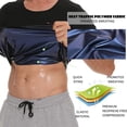 thumbnail image 3 of Lilvigor Sweat Waist Trimmer Sauna Shirt Neoprene-Free Waist Trainer Body Shaper Sauna Suit Slimming Sweat Enhance Compression Tank, 3 of 7