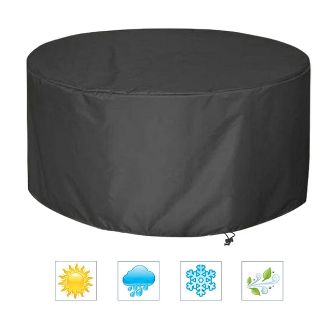 94 Inch Tall Round Patio Cover, Bar Height Table/ Chair Set Cover Waterproof Outdoor Table Chair