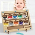 thumbnail image 2 of Type C Wooden Magnetic Colorful Beads Number Maze Counting Game Kids Color Recognition Educational, 2 of 5