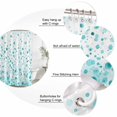 thumbnail image 6 of Turquoise Polka Dot Waterproof Fabric Shower Curtain,Modern Art Abstract Watercolor Dot Waterproof Fabric Shower Curtain for Bathroom Curtains Bathtubs Shower Curtains with 12 Hooks Standard 60x72, 6 of 8