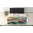 thumbnail image 2 of Italy Computer Mouse Pad, Summer Landscape and Wooden Boats on the Lake Garda Torbole Town Fishing Maritime, Rectangle Non-Slip Rubber Mousepad Large, 31" x 12" Gaming Size, Multicolor, by Ambesonne, 2 of 2