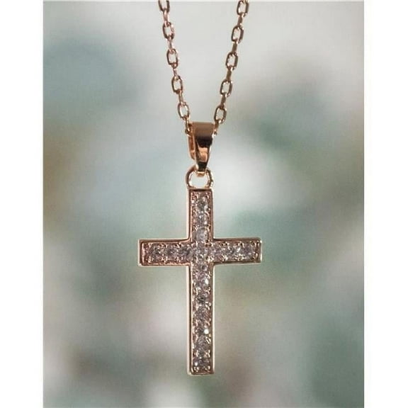 Cross Necklace - Rose Gold