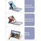 thumbnail image 4 of Funda Magnética para iPad 9ª 8ª 7ª Generación Air 3ª Gen Pro 10.5" Funda con Teclado Vertical con Panel Táctil Teclado de Color Lindo Cubierta Trasera Transparente Desmontable con Soporte para Lápiz, 4 of 8