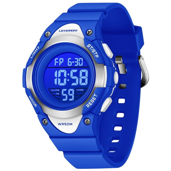 Kids Watch Multifunctional Digital Sports Watch with 7-Color backlight, Stopwatch,Alarm,Date,Week,Silicone Strap Waterproof Watches Gift for Kids