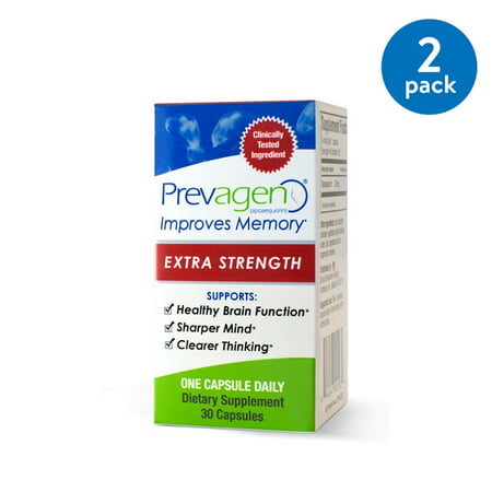 (2 Pack) Prevagen Extra Strength Memory Capsules, 30 (The Best Memory Supplement)
