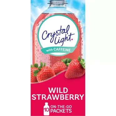 Crystal Light Energy On The Go Wild Strawberry Drink Mix - 10pk/0.11oz Pouches