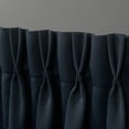 thumbnail image 2 of Exclusive Home Sateen Twill Woven Room Darkening Blackout Pinch Pleat/Hidden Tab Top Curtain Panel Pair, 63" Length, Peacoat Blue, 2 of 6