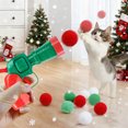 thumbnail image 4 of Cheapark Christmas Cat Interactive Toy Set - Silent Suspending Plush Balls, Perfect for Bonding with Pets During Holiday Seasons, 4 of 6