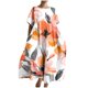thumbnail image 1 of Vestido de Manga Corta para las Mujeres Casual Suelto Impreso Bolsillo Cuello Redondo, Verano Largo Vestido de Doblado Grande, 1 of 5