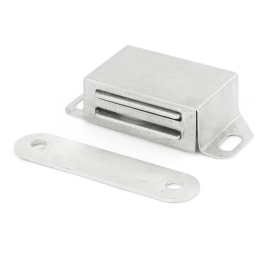 Unique Bargains 2.05"x 0.94" x 0.51" Metal Shell Plate Cabinet Door Magnetic Magnet Catch