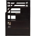 thumbnail image 4 of Harper & Bright Designs Twin over Twin Bunk Bed for Bedroom, Wood Twin Bunk Bed with Storage and Trundle, Espresso, 4 of 9