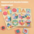 thumbnail image 5 of Wooden Puzzle Board, Geometry Learning Toy, Shape Matching Game, Educational Building Blocks, Math Teaching Toy, Kids Puzzle Toy, Early Education Toy, Montessori Learning Toy, Shape Sorter, 5 of 6