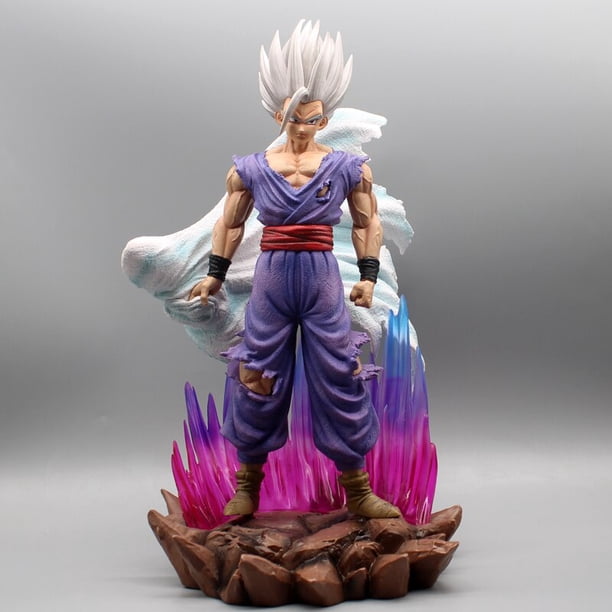Figuras de Anime Gk Dragon Ball Z Dios Blanco Son Gohan Super Saiyan Beast Cape 24/36cm BANYUO