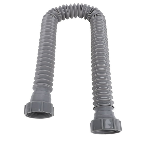 Flexible P Trap Pipe Kit, Univerasal Adjustable Space Saving Single Kitchen Sink P Trap Pipe Kit Leakproof for Maintenance