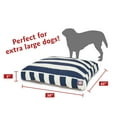 thumbnail image 3 of Majestic Pet | Vertical Stripe Rectangle Pet Bed For Dogs, Removable Cover, Navy Blue, Extra Large, 3 of 5