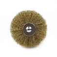 thumbnail image 4 of BLUESON 90Mm Copper Plated Wire Wheel Brush 6.0Mm Shank For Mini Drill Rotary Tools, 4 of 6