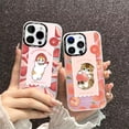 thumbnail image 5 of Funda de teléfono con gradiente láser Aurora mate para iPhone, carcasa de lujo con diseño divertido de gato m-mofusands para iPhone 15, 14, 13, 12, 11 Pro Max, XR, XSMax, 8 Plus, 5 of 5