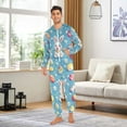 thumbnail image 6 of FORMRS Onesies Pajama for Adults Unisex Hoodie Winter Jumpsuit One Piece Sleepwear, Sizes S-2XL, Easter Bunny Pattern, 6 of 7