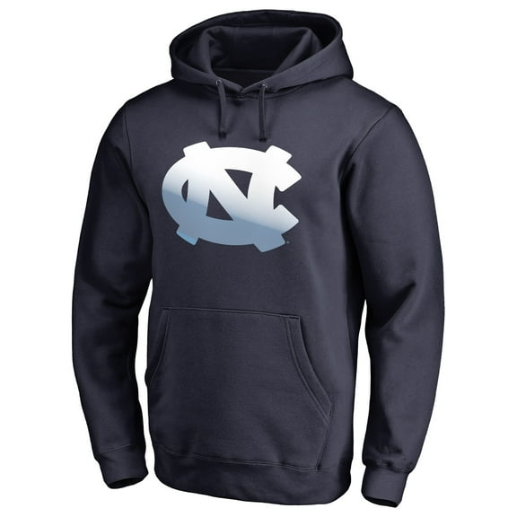 Men's Navy North Carolina Tar Heels Gradient Logo Pullover Hoodie