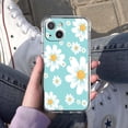 thumbnail image 5 of Little White Flower Case for iPhone 14 Plus,Aesthetic Art Design Pattern Soft Full TPU Bumper Cover, 5 of 5