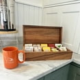 thumbnail image 3 of Ironwood Extra Large Wooden Tea Box, 10 Compartments, 15.75” x 7.75” x 4”, 3 of 8