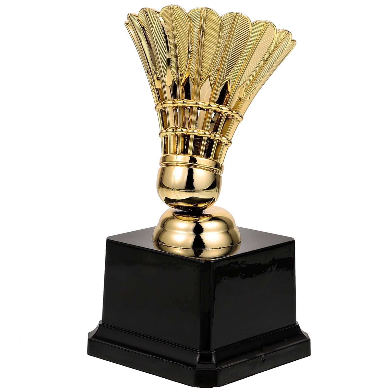 Nicehomfit Golden Badminton Trophy Award Medal for Competitions and Parties 2Pcs