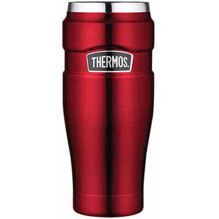 Thermos Vacuum Insulated Travel Tumbler, 16 oz, Cranberry
