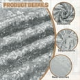 thumbnail image 4 of Tejido de Lentejuelas Plateadas, por Yarda, Longitud de 1 Yarda, Ancho de 4.3 pies, Tejido de Terciopelo Brillante y Centelleante para Costura DIY, Vestido, Fondo, Mantel, Camino de Mesa, 4 of 7