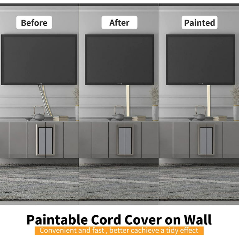 Cord Cover Wall, 31.5in TV Cord Hider for Wall Mounted TV, Large