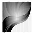 thumbnail image 3 of Ambesonne Contemporary Shower Curtain, Modern Art Stripes, 69"Wx75"L, Dark Grey, 3 of 3