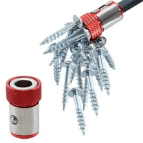 Universal Screwdriver Head Magnetic Ring, 3-Pack Screwdriver Head Magnetic Ring for Drill & License Plate Screws,Heavy-Duty Magnetic Screw Holder & Ring Replacement for Power Bits