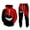 Black, variant on Valora Men And Women Sports Suit Autumn Winter Leisure Hooded Sweater Pants With Tassels Sports Suit For Everyday Comfort And Living Multicolour S