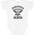 thumbnail image 3 of Inktastic Handpicked for Earth by My Aunt in Heaven with Angel Wings Boys or Girls Baby Bodysuit, 3 of 5
