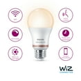 thumbnail image 4 of Philips Smart LED 60-Watt A19 General Purpose Light Bulb, Frosted, Tunable White, Dimmable, E26 Medium Base (4-Pack), 4 of 5