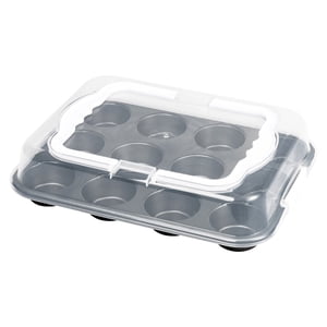Mainstays 12-Cup Muffin Pan with Covered Carrier