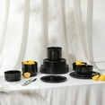 thumbnail image 3 of Stone Lain Eden 24-Piece Dinnerware Set Stoneware, Black, 3 of 6