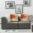 thumbnail image 2 of nygtbtfer Fall Decorations Tree Throw Pillows Cover Set of 2 Thanksgiving Orange Outdoor Pillow Covers Linen Decorative Pillow Case for Home Bedroom Couch Sofa Decor White, 2 of 7