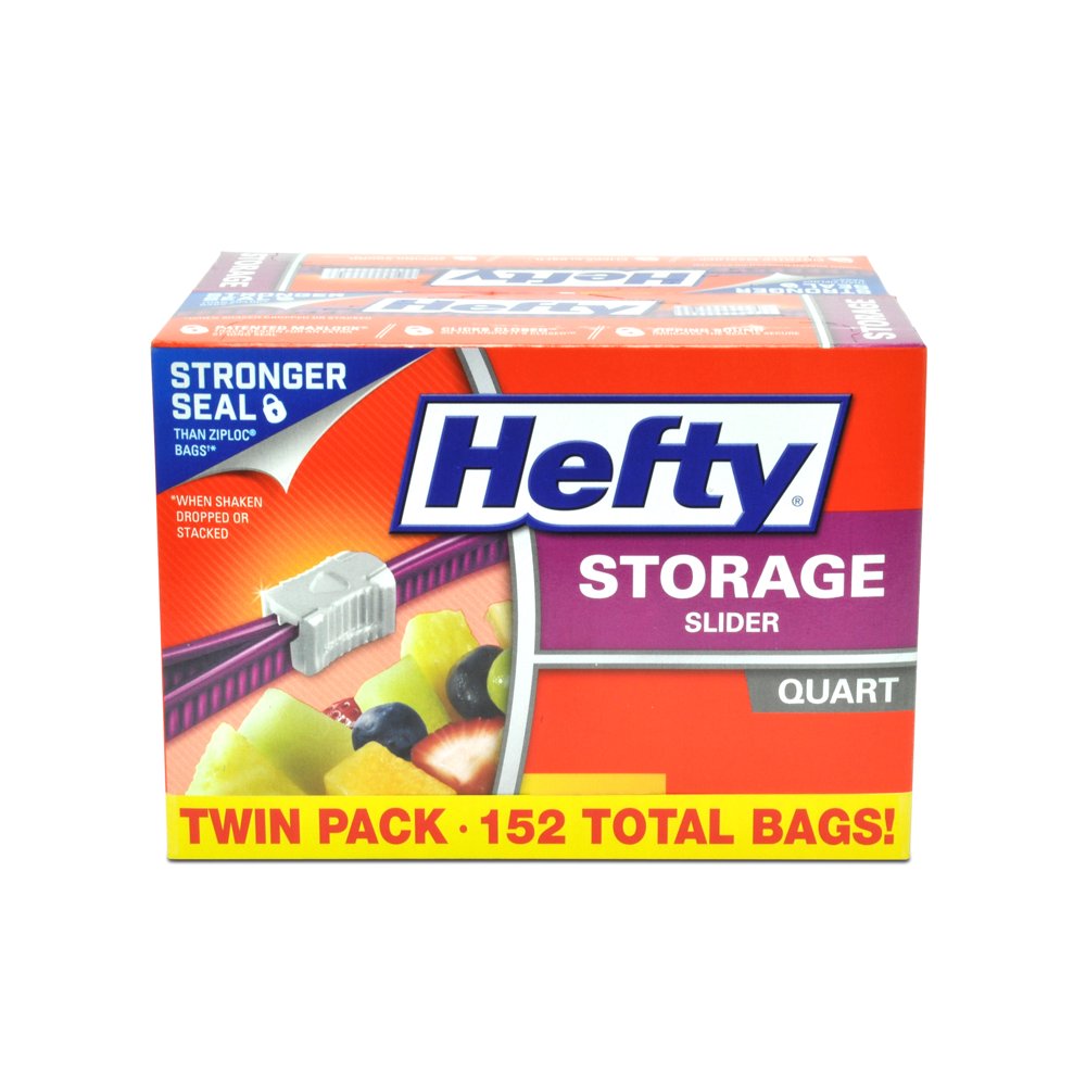 Hefty Slider Storage Food Bags (Quart, 152 Count)