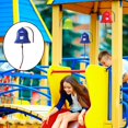 thumbnail image 3 of LOVEVER Jouets Cloche Aire de Jeux Jeu de Simulation Cloche Suspendue Accessoire pour Bleu, 3 of 8