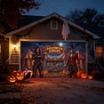 thumbnail image 5 of Scary Halloween Circus Character Show Garage Door Cover Large Backdrop for Home Exterior Halloween Festival Decor, 5 of 6