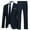 Navy Blue, variant on Cloudstyle Men's 2-Piece Suits Slim Fit 1 Button Dress Suit Jacket Blazer & Pants Set