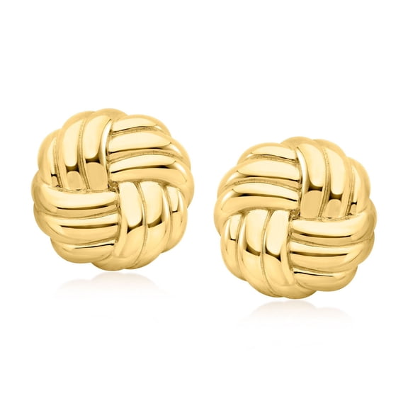 Ross-Simons 18kt Gold Over Sterling Love Knot Earrings, Women's, Adult